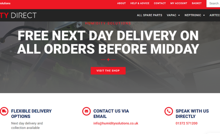 Humidity Solutions launches new e-commerce site