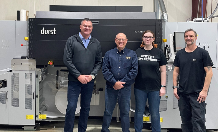 Prime Labels invests in Durst Tau for quality, speed and cost